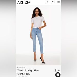 Brand new never worn- no tags The Lola High Rise Skinny 26L